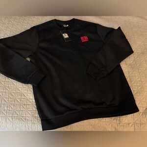 Luxury Black Sweatshirt Size 2XL Long-Sleeve Pull-Over REVO CASINO Comfort NEW!